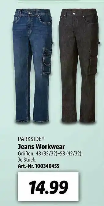 Lidl Parkside Jeans Workwear Angebot