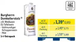 METRO Burgherrn Domkellerstolz Angebot