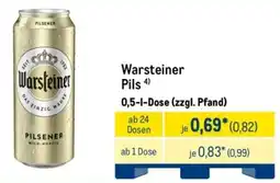 METRO Warsteiner Pils Angebot