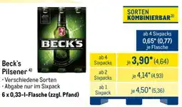 METRO Beck's Pilsener Angebot
