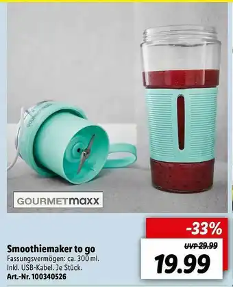 Lidl Smoothiermaker To Go Gourmetmaxx Angebot