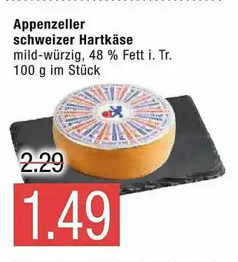 Marktkauf Appnzeller Schweizer Hartkäse Angebot