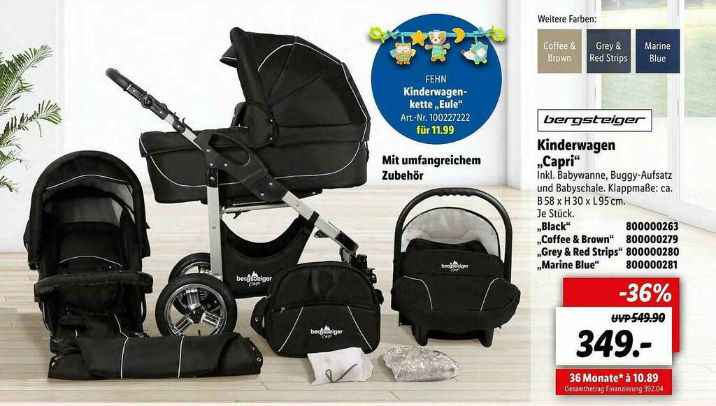 Kinderwagen capri Bergsteiger Angebot bei Lidl