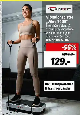 Lidl Vibrationsplatte „vibro 3000 Christopeit” Angebot