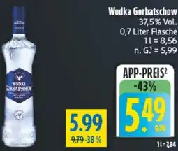 diska Wodka Gorbatschow Angebot