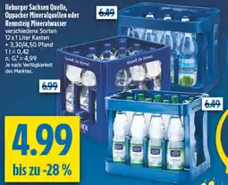 diska lleburger Sachsen Quelle, Oppacher Mineralquellen oder Rennsteig Mineralwasser Angebot