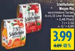 diska Schöfferhofer Weizen-Mix Angebot
