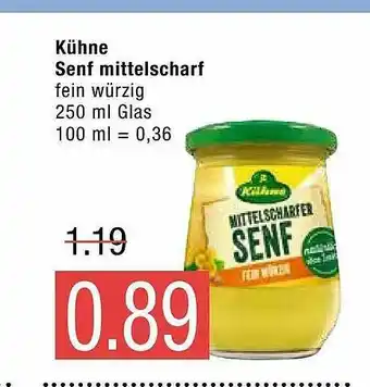 Marktkauf Kühne Senf Mittelscharf Angebot