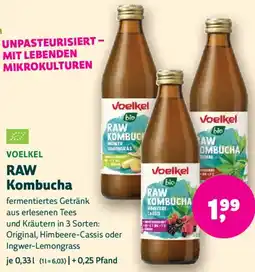 Biomarkt VOELKEL RAW Kombucha Angebot