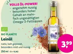 Biomarkt BIO PLANÈTE Leinöl Angebot