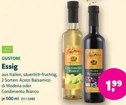 Biomarkt GUSTONI Essig Angebot