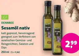 Biomarkt DENNREE Sesamöl nativ Angebot