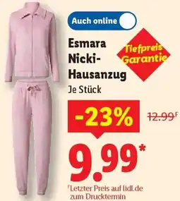 Lidl Esmara Nicki Hausanzug Angebot