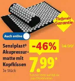 Lidl Sensiplast Akupressurmatte mit Kopfkissen Angebot