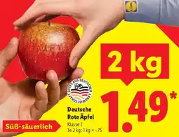 Lidl Deutsche Rote Äpfel Angebot