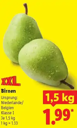 Lidl Birnen Angebot