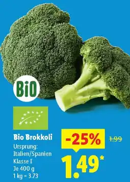 Lidl Bio Brokkoli Angebot