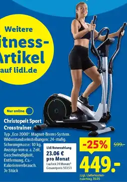 Lidl Christopeit Sport Crosstrainer Angebot