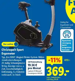 Lidl Christopeit Sport Ergometer Angebot
