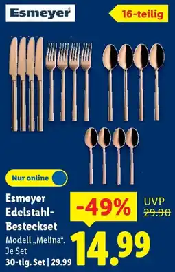 Lidl Esmeyer Edelstahl Besteckset Angebot