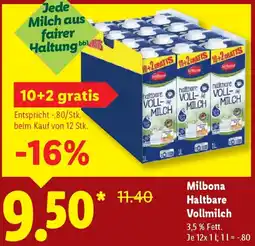 Lidl Milbona Haltbare Vollmilch Angebot