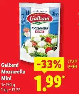 Lidl Galbani Mozzarella Mini Angebot