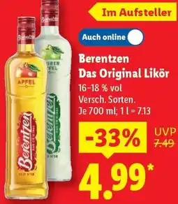 Lidl Berentzen Das Original Likör Angebot
