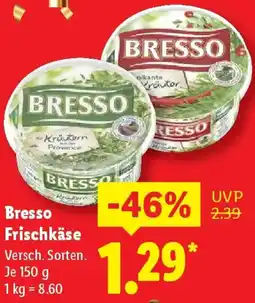 Lidl Bresso Frischkäse Angebot