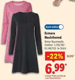 Lidl Esmara Nachthemd Angebot