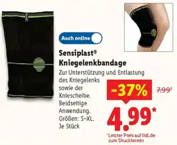Lidl Sensiplast Kniegelenkbandage Angebot