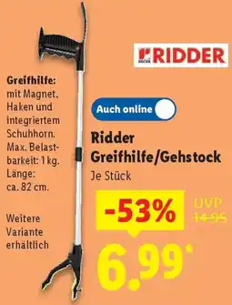Lidl Ridder Greifhilfe/Gehstock Angebot