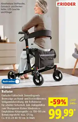 Lidl Ridder Rollator Angebot
