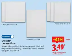 Lidl Crelando Leinwand/-Set Angebot