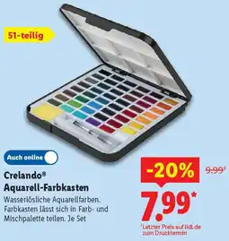 Lidl Crelando Aquarell-Farbkasten Angebot