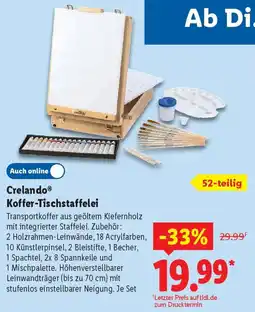 Lidl Crelando Koffer-Tischstaffelei Angebot