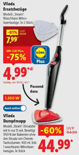 Lidl Vileda Dampfmopp Angebot