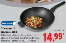 Lidl Silvercrest Aluguss-Wok Angebot