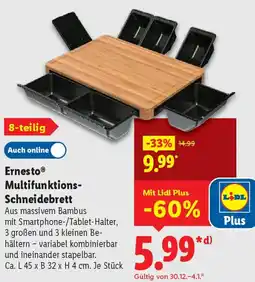 Lidl Ernesto Multifunktions Schneidebrett Angebot