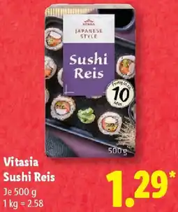 Lidl Vitasia Sushi Reis Angebot