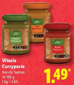 Lidl Vitasia Currypaste Angebot