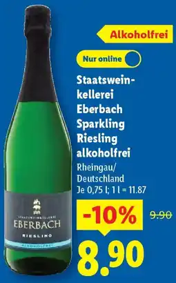 Lidl Staatsweinkellerei Eberbach Sparkling Riesling alkoholfrei Angebot