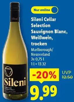 Lidl Sileni Cellar Selection Sauvignon Blanc, Weißwein, trocken Angebot