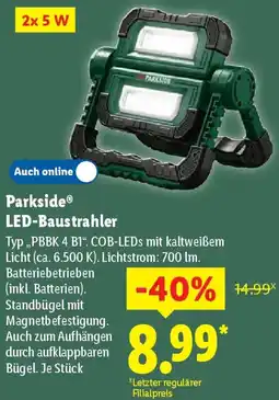 Lidl Parkside LED-Baustrahler Angebot