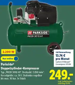 Lidl Parkside Doppelzylinder-Kompressor Angebot