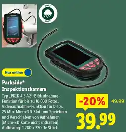 Lidl Parkside Inspektionskamera Angebot