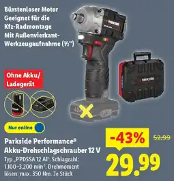 Lidl Parkside Performance Akku-Drehschlagschrauber 12 V Angebot