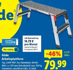 Lidl Güde Arbeitsplattform Angebot