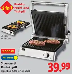 Lidl Silvercrest Kontaktgrill Angebot