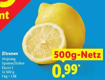 Lidl Zitronen Angebot