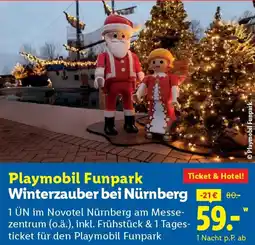 Lidl Playmobil Funpark Winterzauber bei Nürnberg Angebot